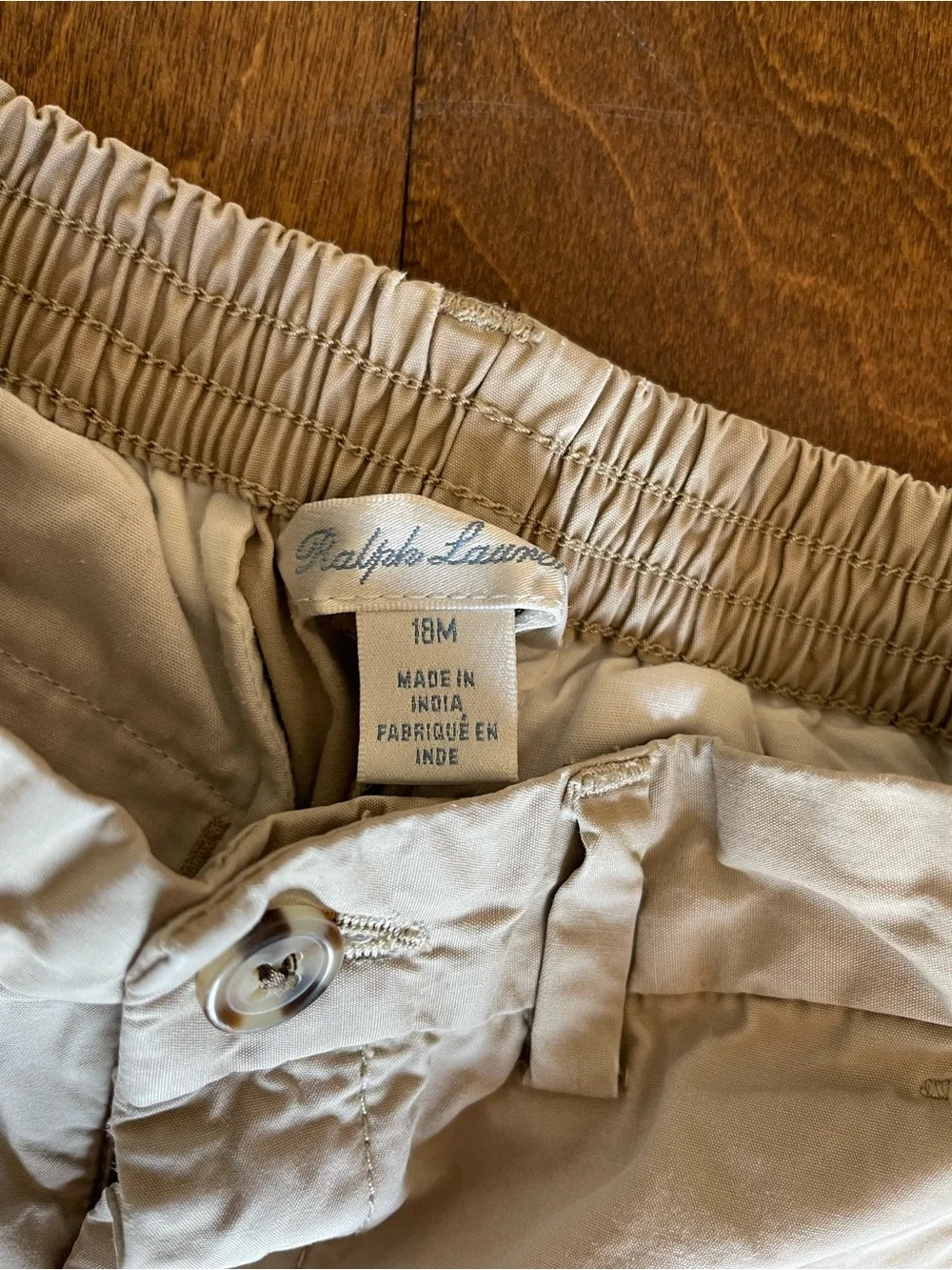 Ralph Lauren Khaki Toddler Boy Shorts